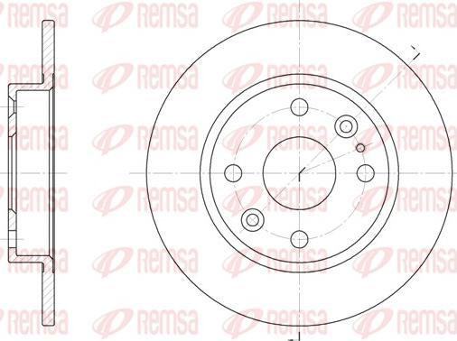 Remsa 61119.00 - Bremžu diski ps1.lv