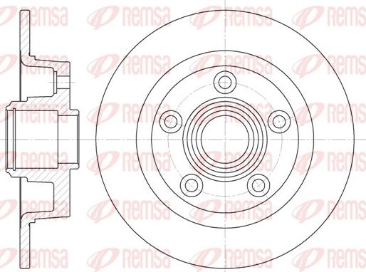 Remsa 61114.00 - Bremžu diski ps1.lv