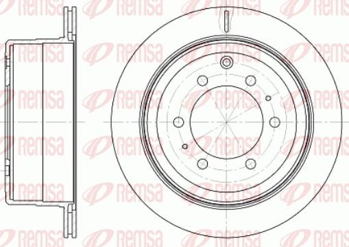 Remsa 61256.10 - Bremžu diski ps1.lv