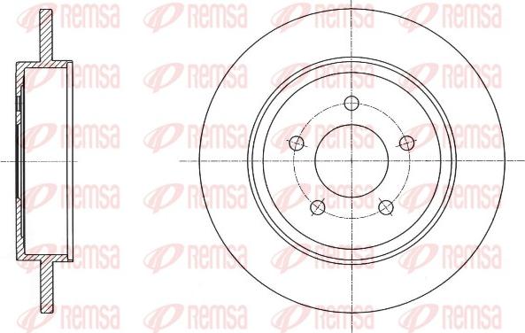 Remsa 61719.00 - Bremžu diski ps1.lv