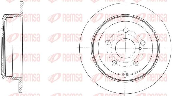 Remsa 61732.00 - Bremžu diski ps1.lv