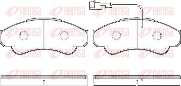 Remsa 0959.11 - Bremžu uzliku kompl., Disku bremzes ps1.lv