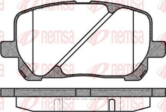 Remsa 0954.00 - Bremžu uzliku kompl., Disku bremzes ps1.lv