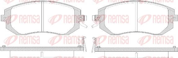 Remsa 0951.14 - Bremžu uzliku kompl., Disku bremzes ps1.lv