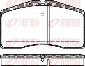 Remsa 0448.00 - Bremžu uzliku kompl., Disku bremzes ps1.lv