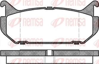 Remsa 0416.00 - Bremžu uzliku kompl., Disku bremzes ps1.lv