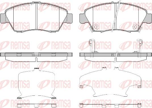 Remsa 0418.32 - Bremžu uzliku kompl., Disku bremzes ps1.lv