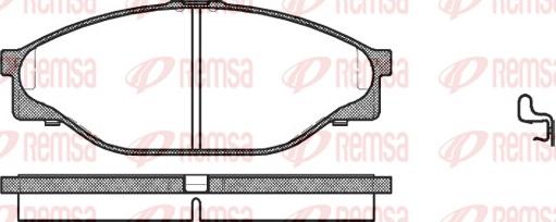 Remsa 0412.20 - Bremžu uzliku kompl., Disku bremzes ps1.lv