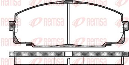 Remsa 0421.00 - Bremžu uzliku kompl., Disku bremzes ps1.lv