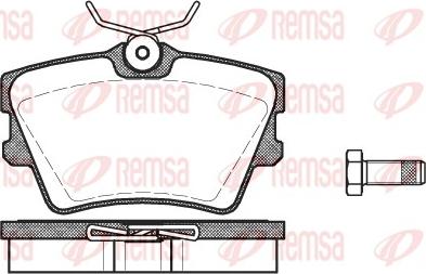 Remsa 0591.00 - Bremžu uzliku kompl., Disku bremzes ps1.lv