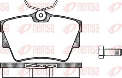 Remsa 0591.30 - Bremžu uzliku kompl., Disku bremzes ps1.lv