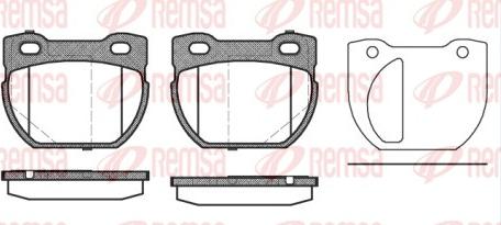 Remsa 0584.20 - Bremžu uzliku kompl., Disku bremzes ps1.lv