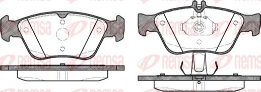 Remsa 0586.10 - Bremžu uzliku kompl., Disku bremzes ps1.lv