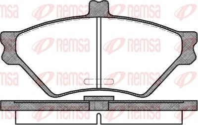 Remsa 0574.00 - Bremžu uzliku kompl., Disku bremzes ps1.lv