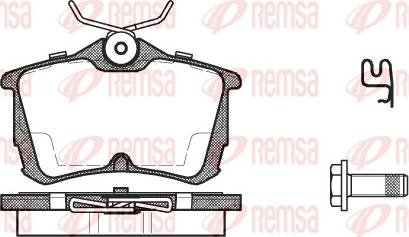 Remsa 0695.02 - Bremžu uzliku kompl., Disku bremzes ps1.lv