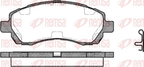 Remsa 0647.02 - Bremžu uzliku kompl., Disku bremzes ps1.lv