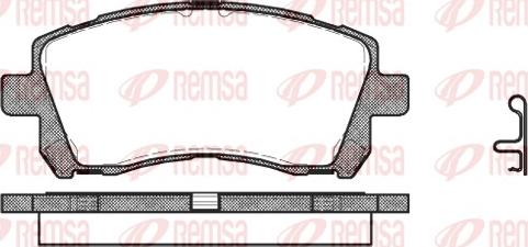 Remsa 0655.02 - Bremžu uzliku kompl., Disku bremzes ps1.lv