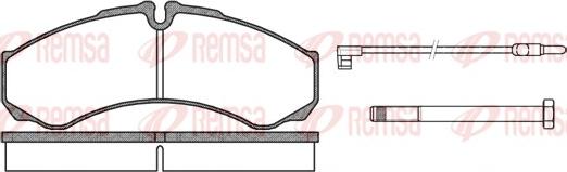 Remsa 0651.02 - Bremžu uzliku kompl., Disku bremzes ps1.lv