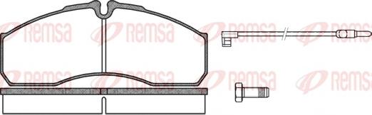 Remsa 0651.12 - Bremžu uzliku kompl., Disku bremzes ps1.lv