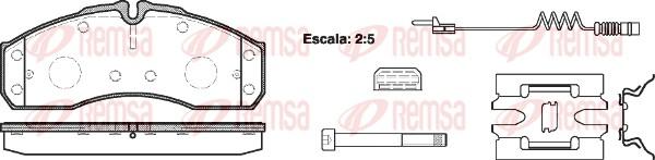 Remsa 0651.22 - Bremžu uzliku kompl., Disku bremzes ps1.lv