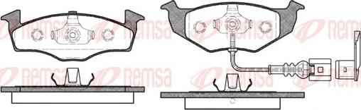 Remsa 0609.11 - Bremžu uzliku kompl., Disku bremzes ps1.lv