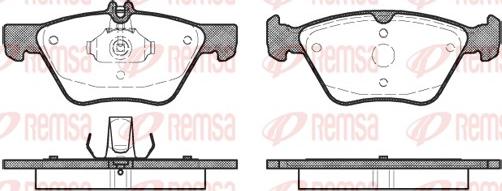 Remsa 0601.00 - Bremžu uzliku kompl., Disku bremzes ps1.lv