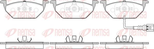 Remsa 0633.41 - Bremžu uzliku kompl., Disku bremzes ps1.lv