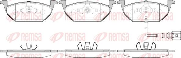 Remsa 0633.31 - Bremžu uzliku kompl., Disku bremzes ps1.lv