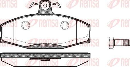 Remsa 0620.20 - Bremžu uzliku kompl., Disku bremzes ps1.lv