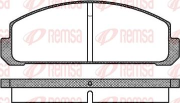 Remsa 0099.20 - Bremžu uzliku kompl., Disku bremzes ps1.lv