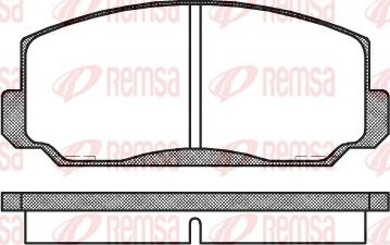 Remsa 0098.00 - Bremžu uzliku kompl., Disku bremzes ps1.lv