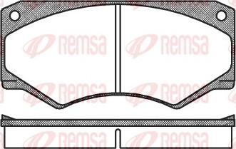 Remsa 0047.00 - Bremžu uzliku kompl., Disku bremzes ps1.lv