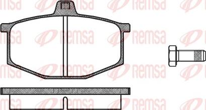 Remsa 0060.00 - Bremžu uzliku kompl., Disku bremzes ps1.lv