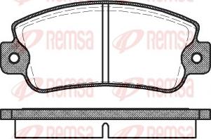 Remsa 0025.20 - Bremžu uzliku kompl., Disku bremzes ps1.lv