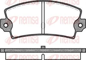 Remsa 0021.40 - Bremžu uzliku kompl., Disku bremzes ps1.lv