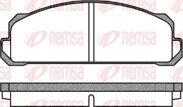 Remsa 0022.40 - Bremžu uzliku kompl., Disku bremzes ps1.lv