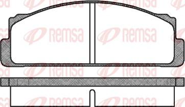 Remsa 0022.00 - Bremžu uzliku kompl., Disku bremzes ps1.lv