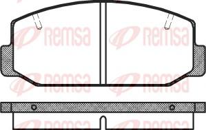 Remsa 0075.40 - Bremžu uzliku kompl., Disku bremzes ps1.lv