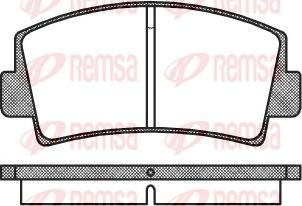 Remsa 0078.00 - Bremžu uzliku kompl., Disku bremzes ps1.lv