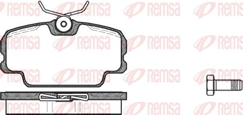 Remsa 0145.00 - Bremžu uzliku kompl., Disku bremzes ps1.lv