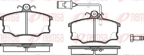 Remsa 0146.52 - Bremžu uzliku kompl., Disku bremzes ps1.lv