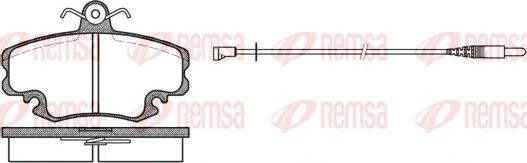 Remsa 0141.32 - Bremžu uzliku kompl., Disku bremzes ps1.lv