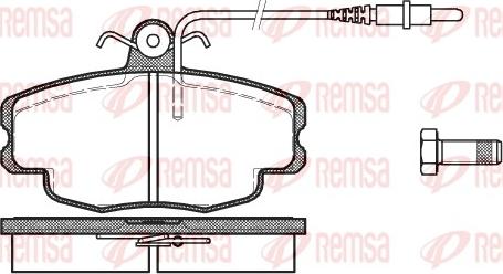 Remsa 0141.24 - Bremžu uzliku kompl., Disku bremzes ps1.lv