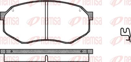 Remsa 0148.14 - Bremžu uzliku kompl., Disku bremzes ps1.lv