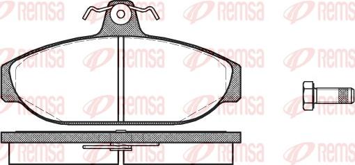 Remsa 0156.00 - Bremžu uzliku kompl., Disku bremzes ps1.lv