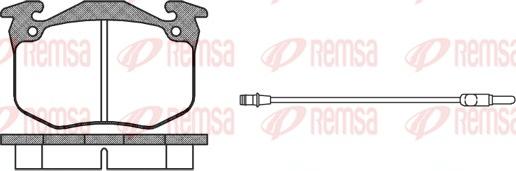 Remsa 0163.02 - Bremžu uzliku kompl., Disku bremzes ps1.lv