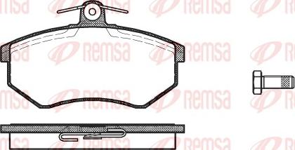 Remsa 0134.10 - Bremžu uzliku kompl., Disku bremzes ps1.lv