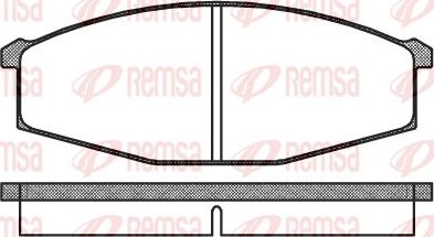 Remsa 0129.00 - Bremžu uzliku kompl., Disku bremzes ps1.lv