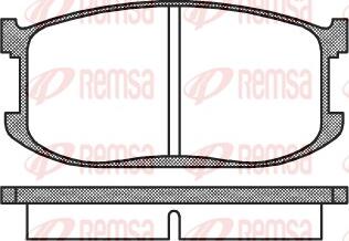 Remsa 0126.00 - Bremžu uzliku kompl., Disku bremzes ps1.lv