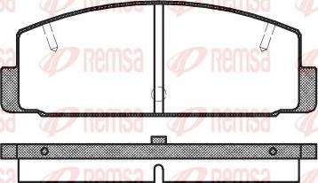 Remsa 0179.10 - Bremžu uzliku kompl., Disku bremzes ps1.lv